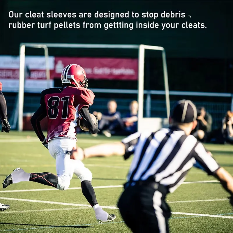 1 Pair Spats Football Cleat Covers Super Soft High Elastic Slip Resistant Solid Color Soccer Spats Sports Accessories