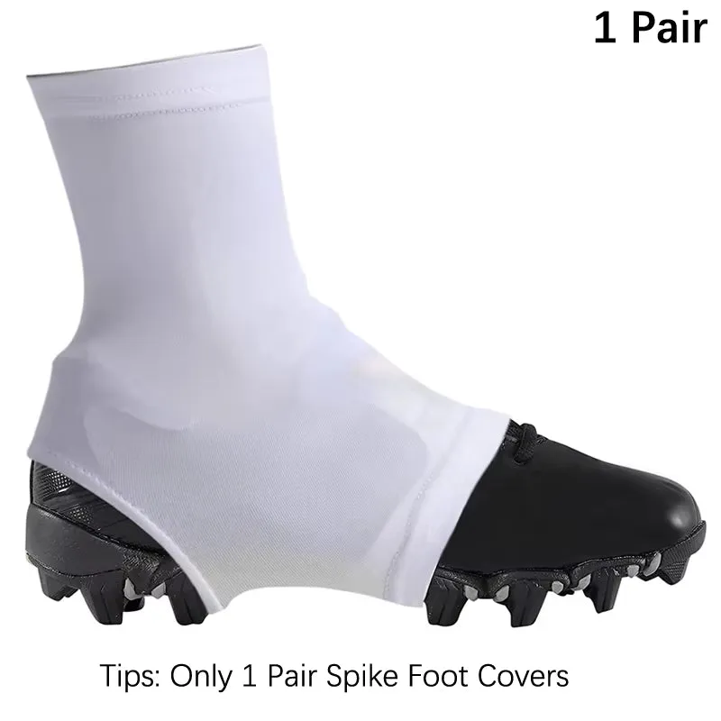 1 Pair Spats Football Cleat Covers Super Soft High Elastic Slip Resistant Solid Color Soccer Spats Sports Accessories