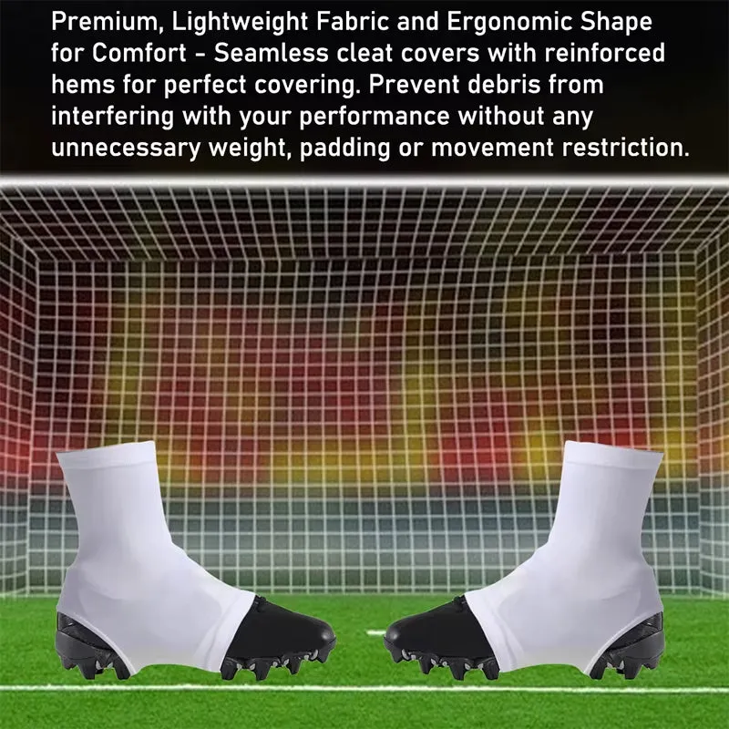 1 Pair Spats Football Cleat Covers Super Soft High Elastic Slip Resistant Solid Color Soccer Spats Sports Accessories