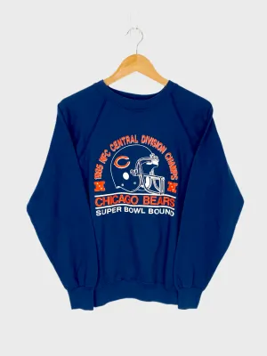 1985 Chicago Bears NFC Champs USA Made Light Vintage Sweatshirt Size 6