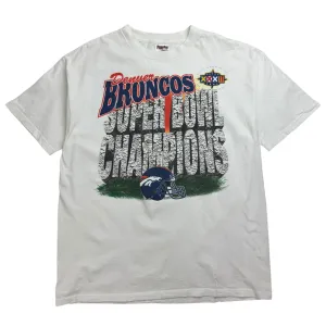 1998 Denver Broncos Super Bowl XXXII Champions Tee White