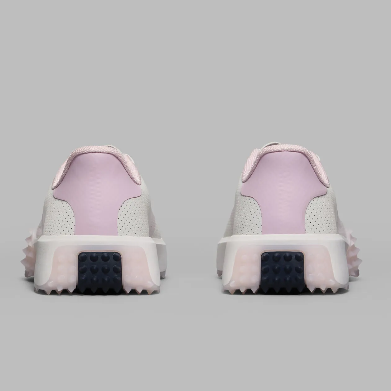 2025 G/Fore Women's G.112 Perforated Saddle Stripe Golf Shoes: Snow/Blush