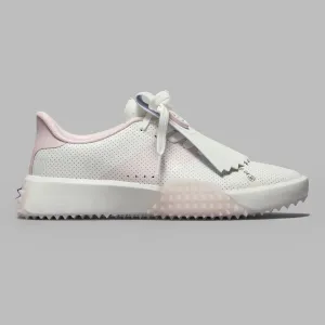 2025 G/Fore Women's G.112 Perforated Saddle Stripe Golf Shoes: Snow/Blush