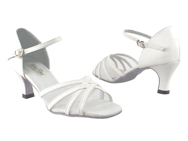 6027 White Leather_White Mesh