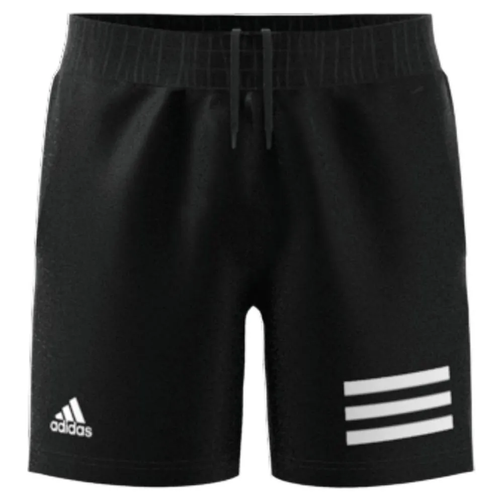 adidas Boys' 3 Stripe Club Short (Black/White)
