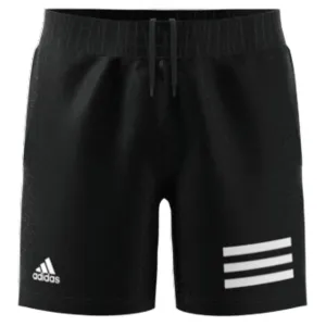 adidas Boys' 3 Stripe Club Short (Black/White)