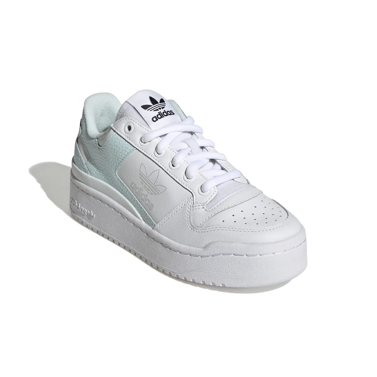 ADIDAS GY6985 FORUM BOLD WMN'S (Medium) White/Blue/Blue Leather & Suede Basketball Shoes