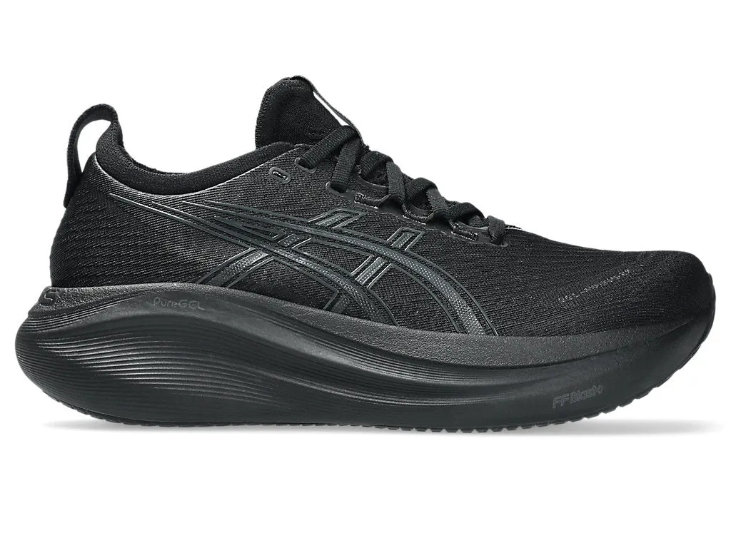 Asics Women's GEL-NIMBUS 27 Running Shoes in Black/Graphite Grey