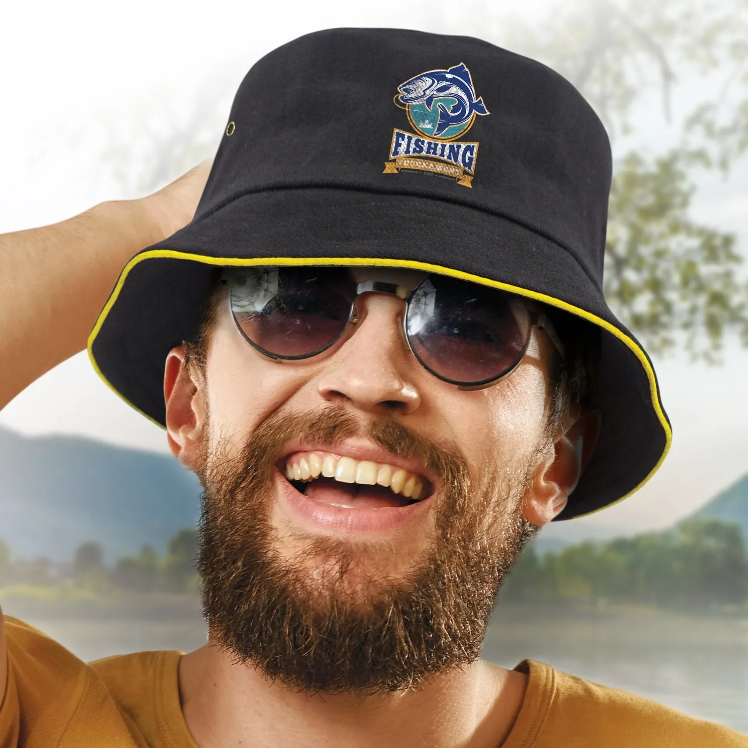 Bondi Bucket Hat-Coloured Sandwich Trim(SHW-25T)