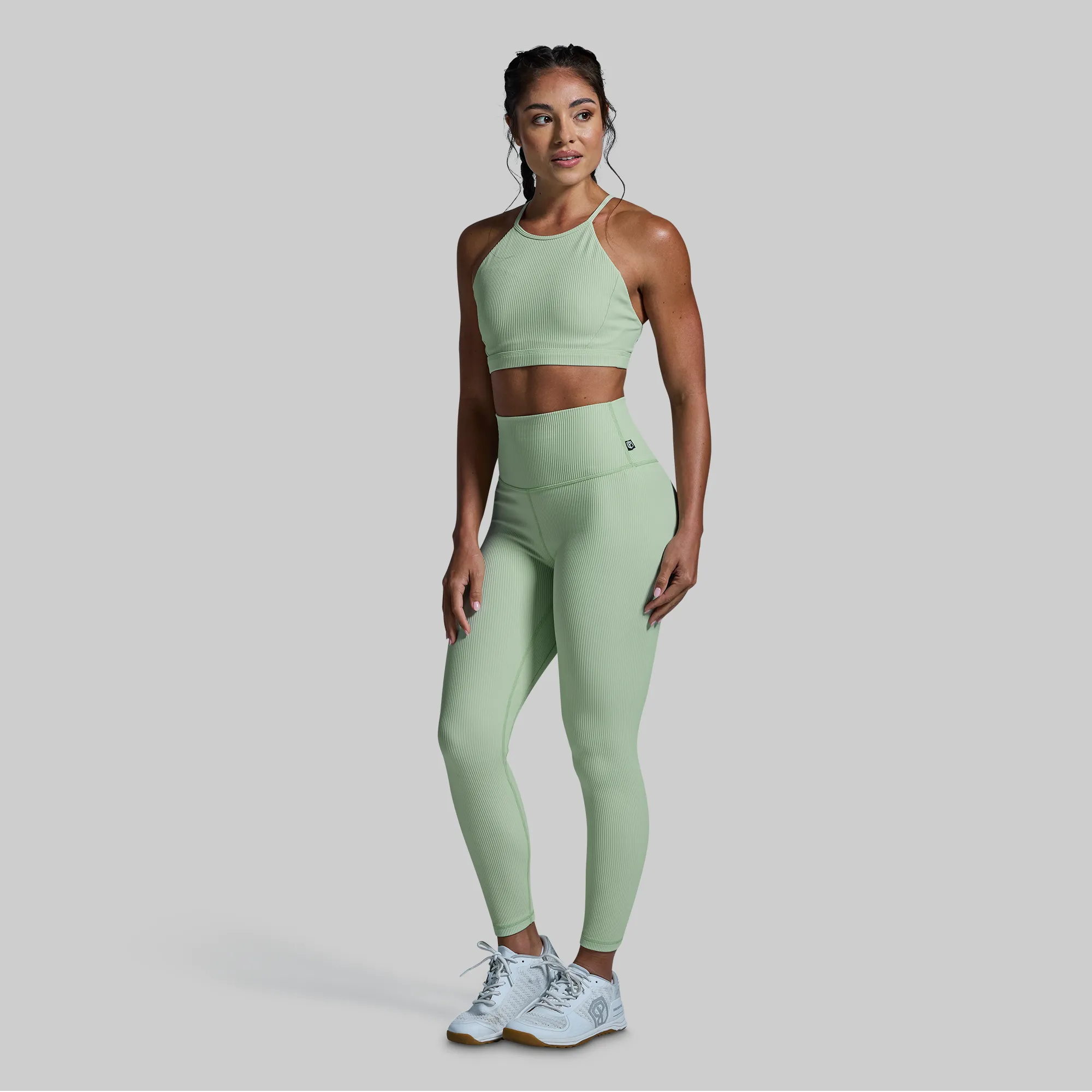 Break the Limits Sports Bra (Cameo Green)