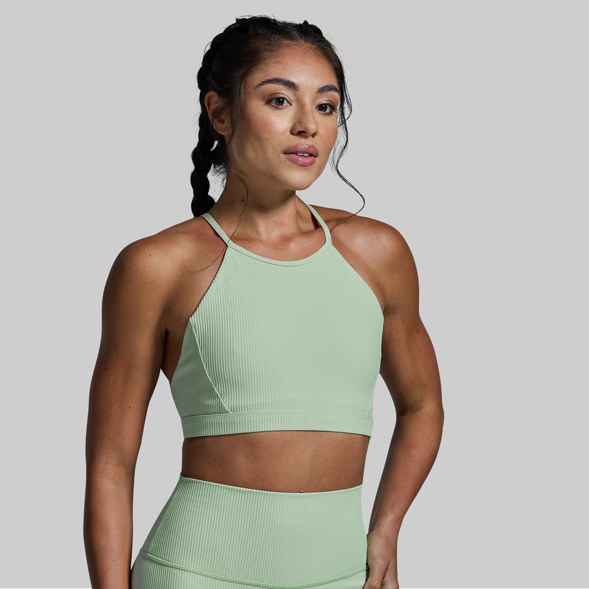 Break the Limits Sports Bra (Cameo Green)
