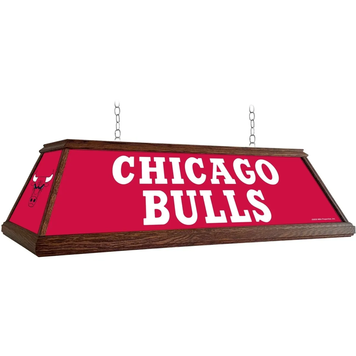 Chicago Bulls: Premium Wood Pool Table Light