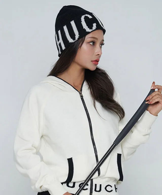 CHUCUCHU Knit Lettering Beanie