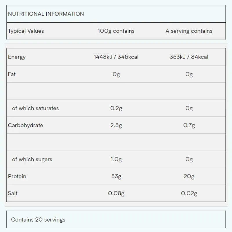 Clear Whey Isolate - 20 Servings