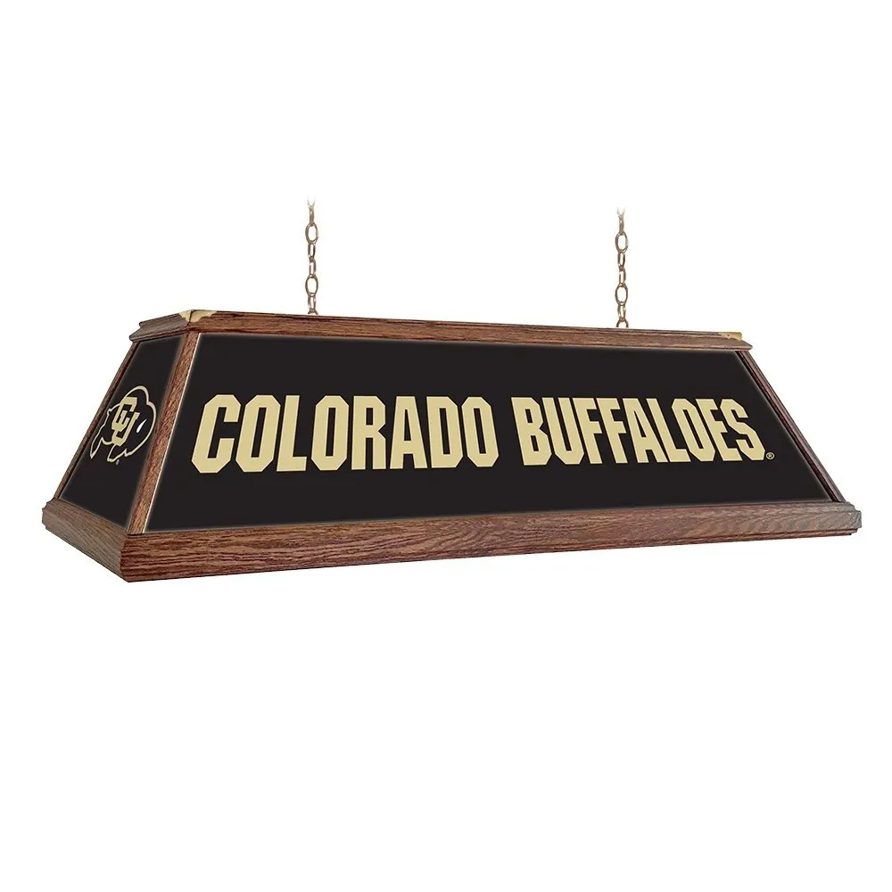 Colorado Buffaloes: Premium Wood Pool Table Light