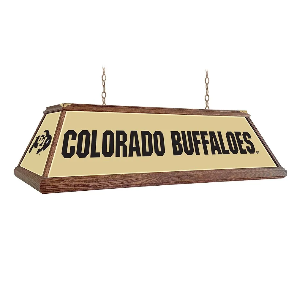 Colorado Buffaloes: Premium Wood Pool Table Light