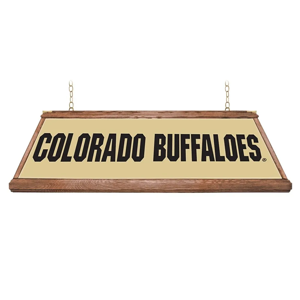 Colorado Buffaloes: Premium Wood Pool Table Light