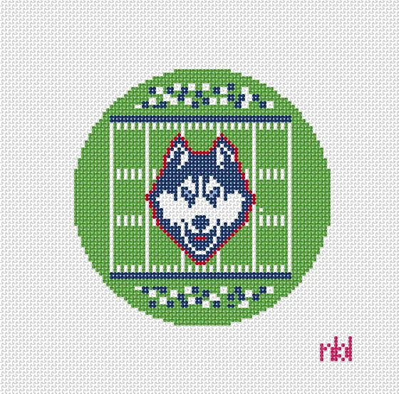 Connecticut Football Field Round Canvas