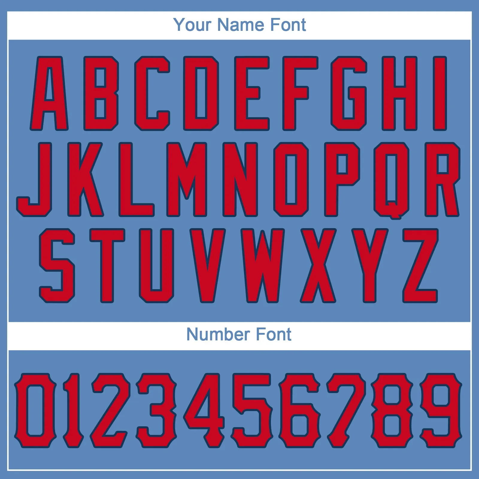 Custom Light Blue Red-Navy Performance T-Shirt