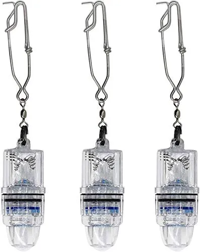 Deep Drop LED Fishing Light with Clip Underwater Fish Attracting Lamp Fishing Lure LED 2,100 ft