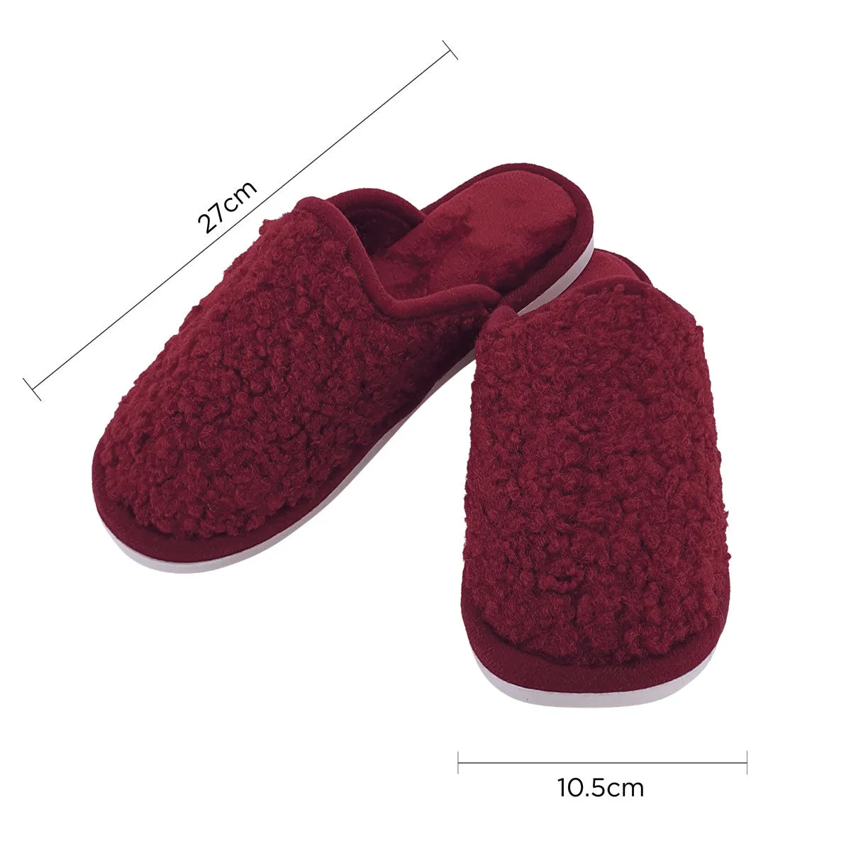 Esprit Bedroom Slippers Ladies 27cm Wine