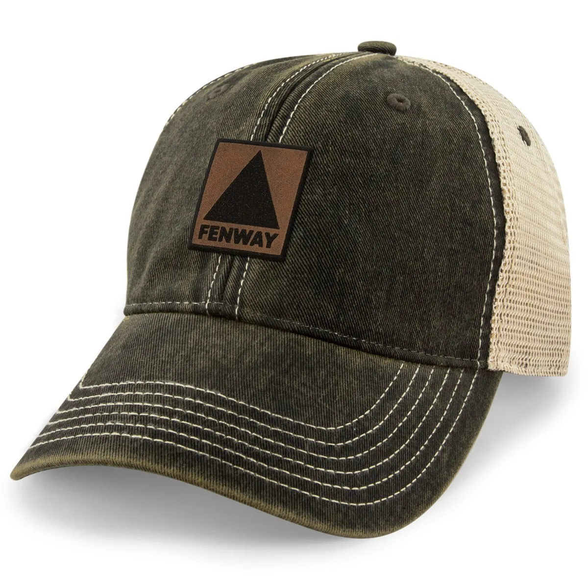 Fenway Leather Patch Dirty Water Trucker
