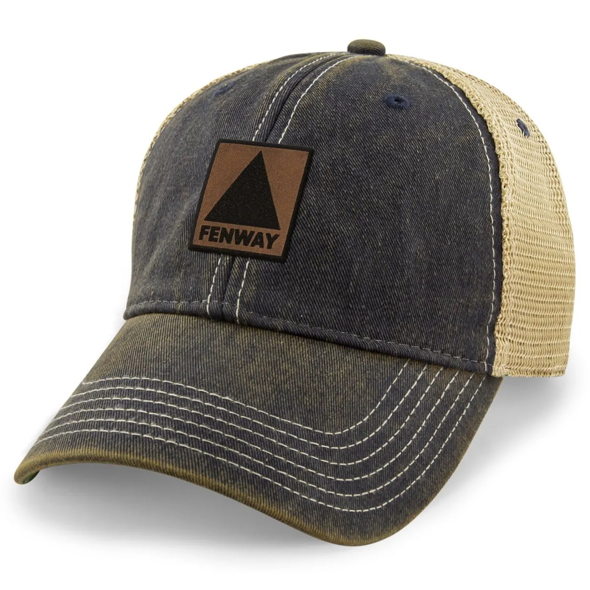 Fenway Leather Patch Dirty Water Trucker