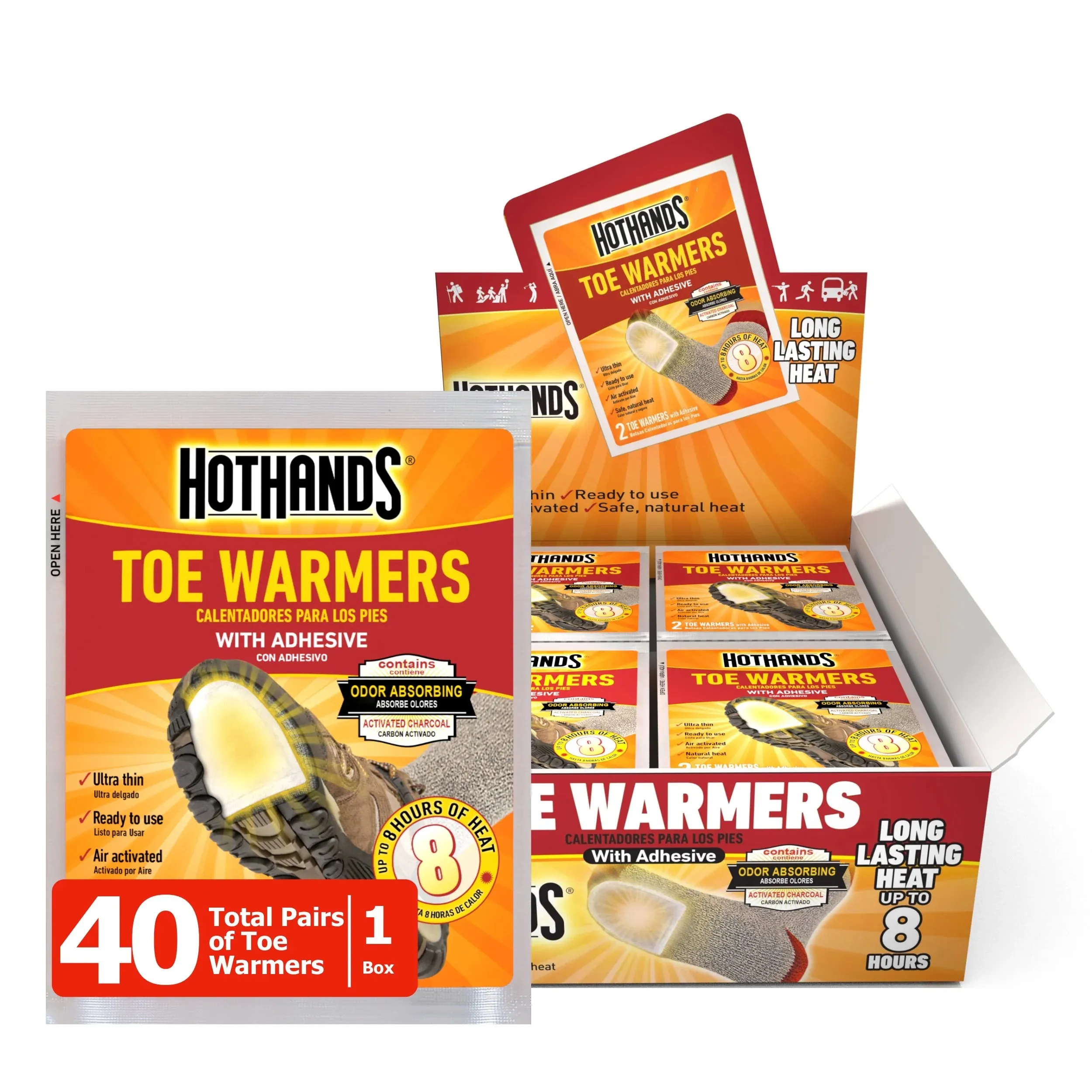 Hot Hands Toe Warmers (40 Pairs)