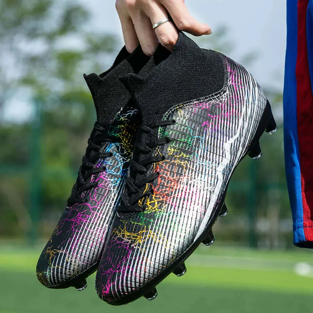 Hot Selling Large size Non-Slip Turf Soccer Cleats TF/FG Training Chaussures De Chuteira Campo Football Boots for Men