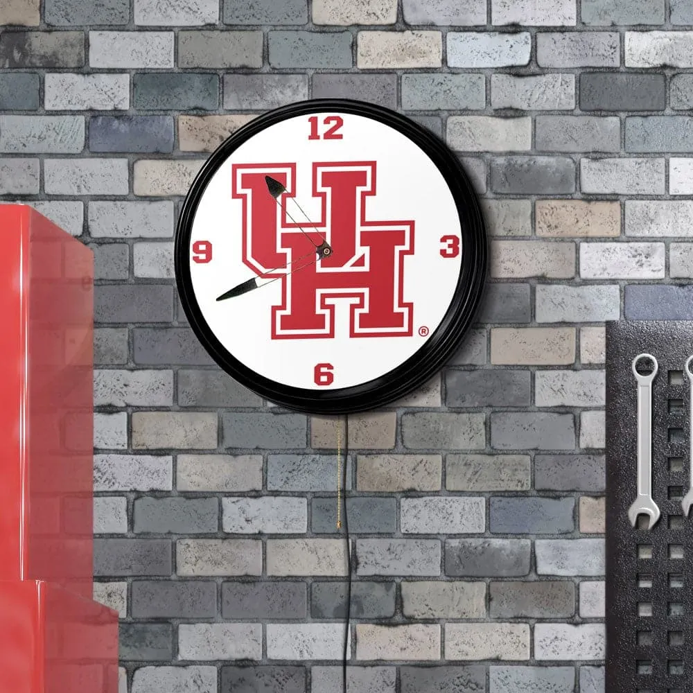 Houston Cougars: Retro Lighted Wall Clock