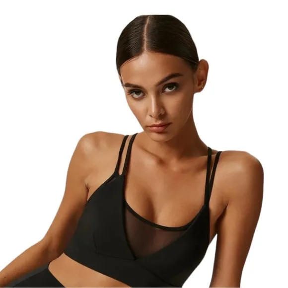 Hypnotic Layered Mesh Bra