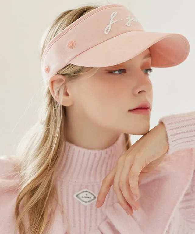 J.Jane 2way Fur Ear Flap Suncap - Peach