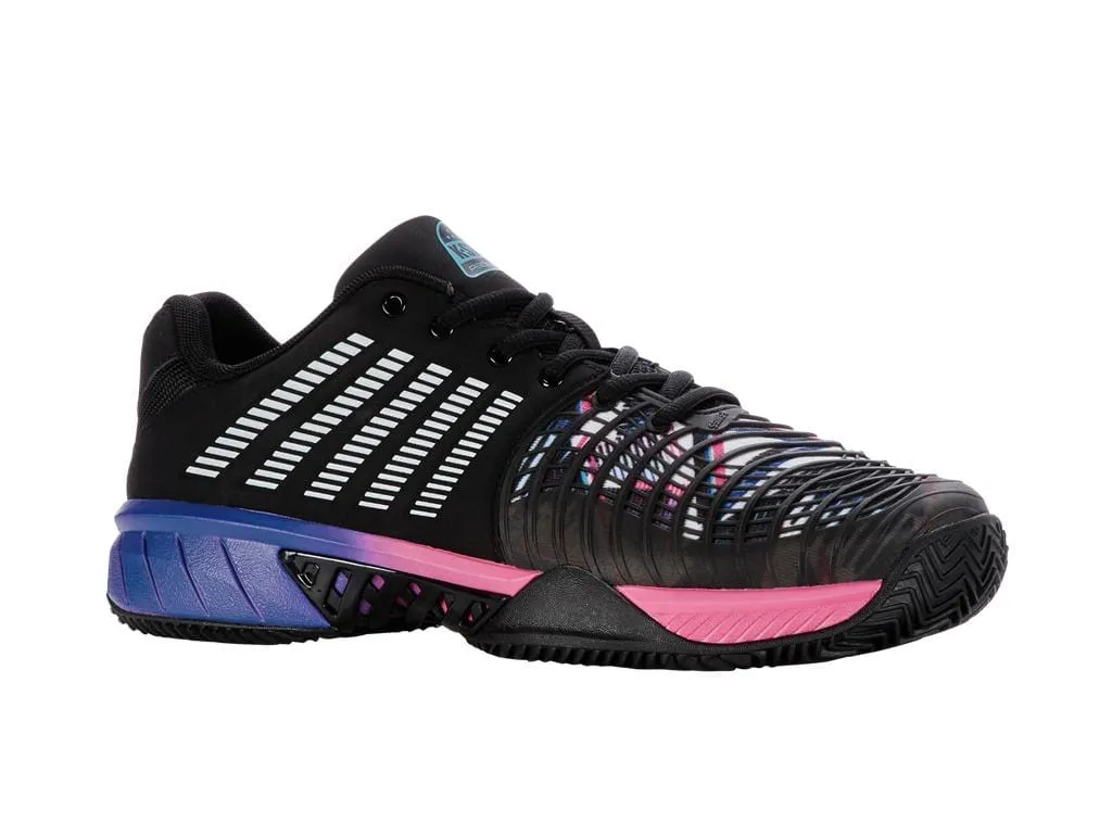 K-Swiss Express Light 3 HB Mens Badminton Shoes - Black / Blue / Pink