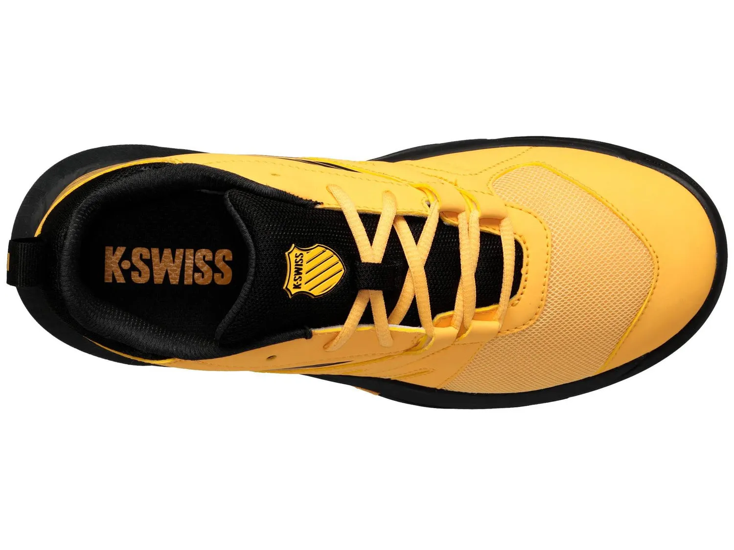 K-Swiss Kids SpeedTrac Tennis Shoes in Amber Yellow/Moonless Night