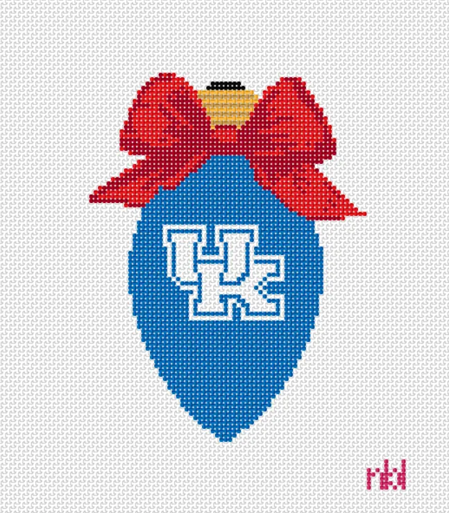 Kentucky Christmas Bow Light Bulb