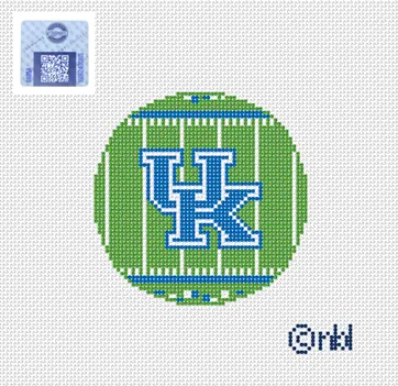 Kentucky Football Field Round Canvas