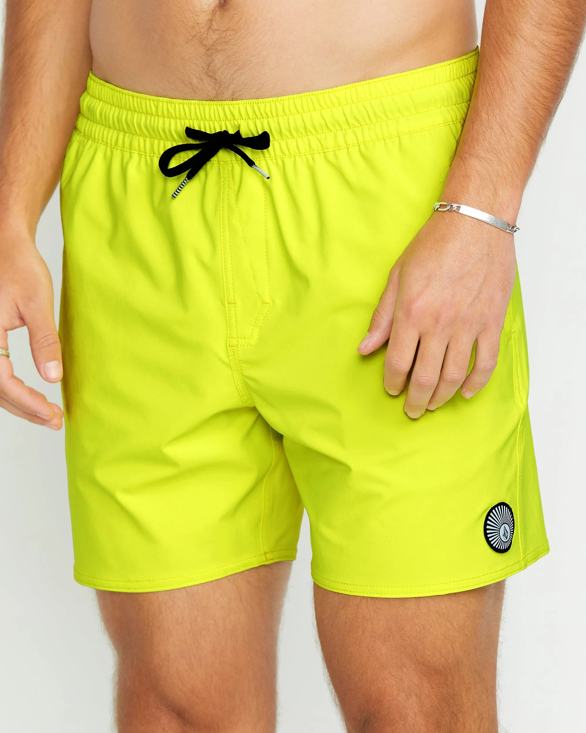 Lido Solid Trunk 16" Boardshorts - TENNIS BALL