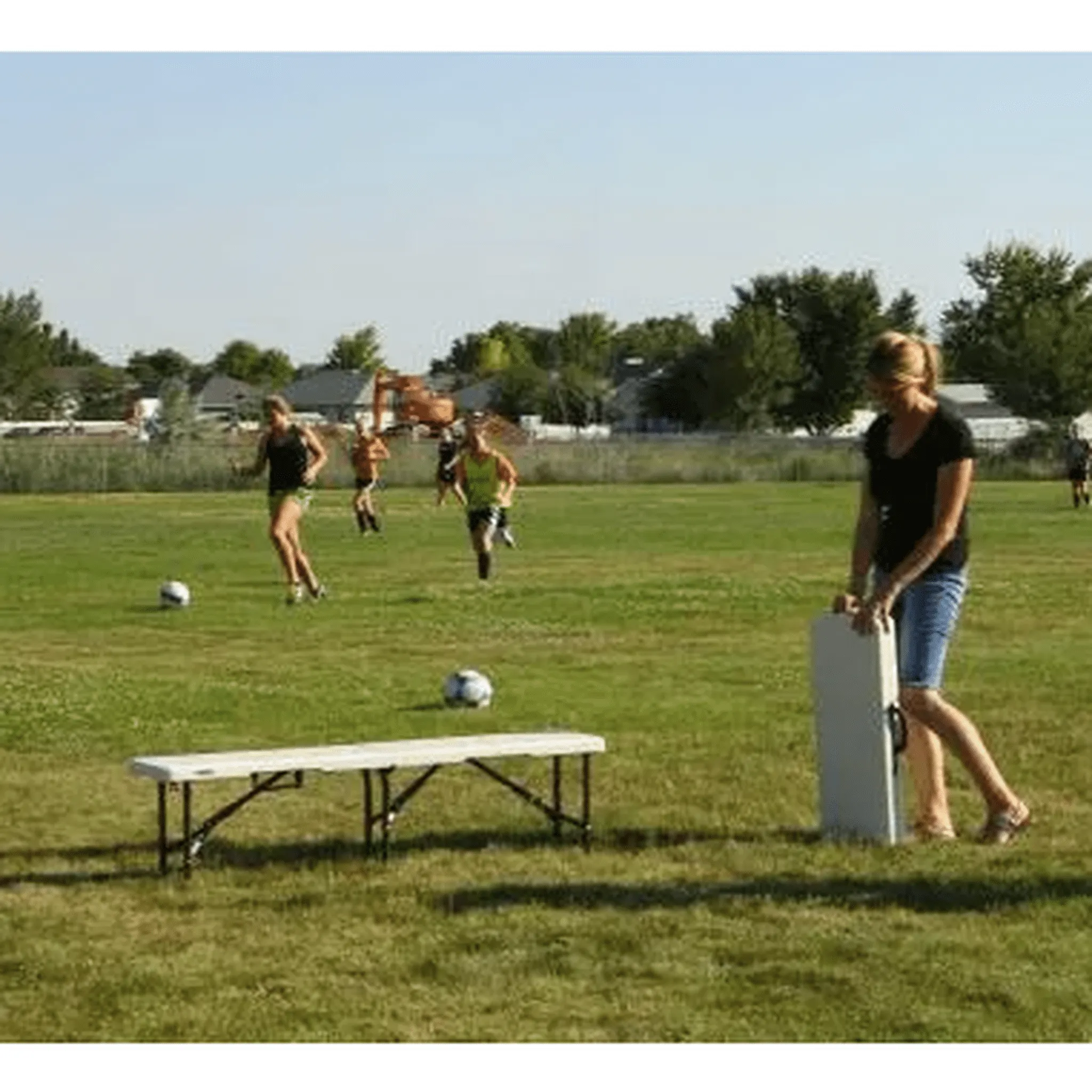 Lifetime 5' Fold-In-Half Bench Light Commercial
