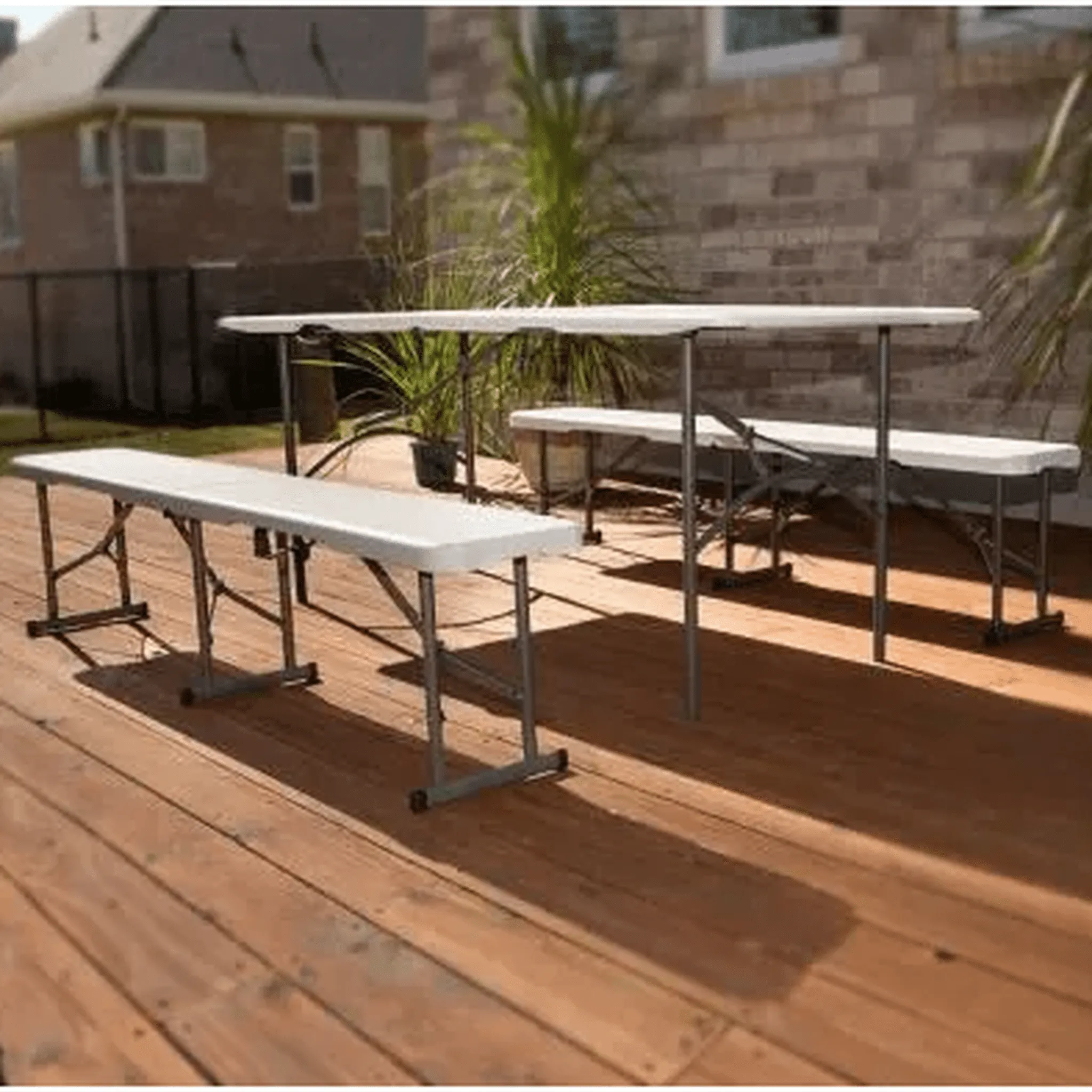 Lifetime 6' Fold-In-Half Bench Light Commercial