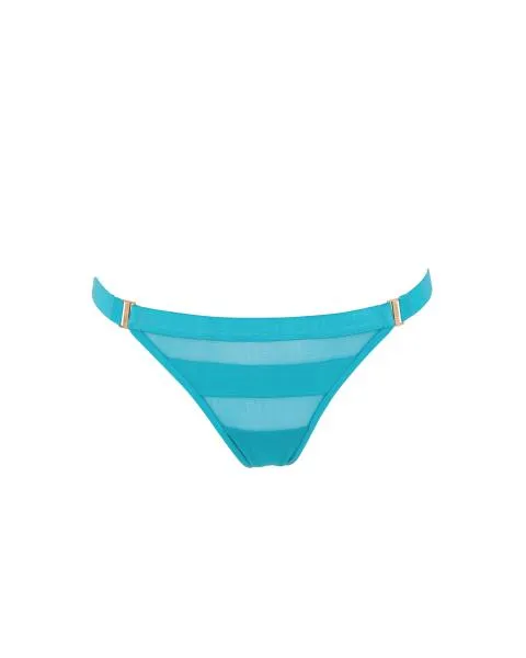 Lilia Mesh Thong - Peacock Blue -