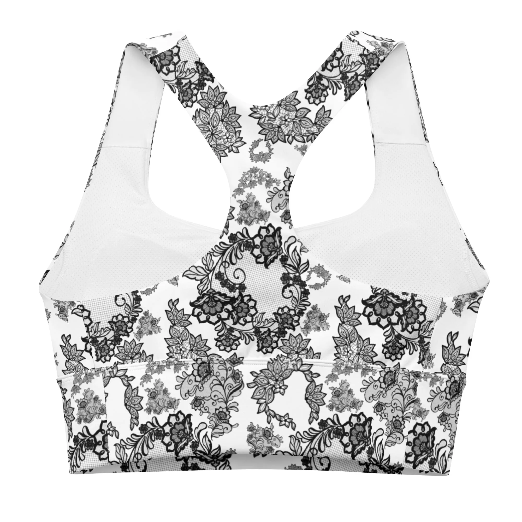 Longline sports bra 'Lace'