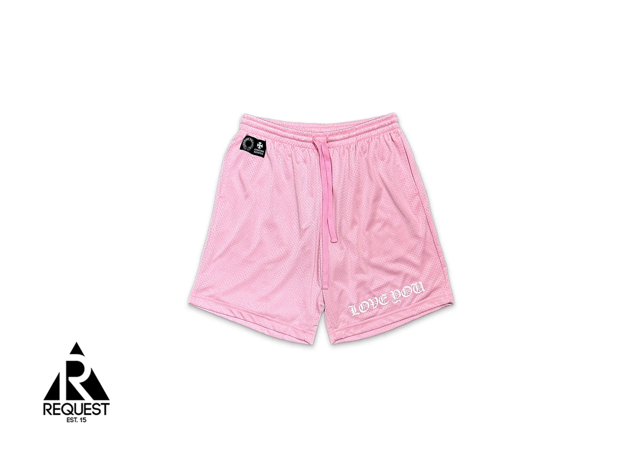 Love You Sports Mesh Varsity Shorts “Pink"