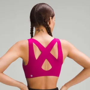 LULULEMON ENLITE sports bra. Pomegranate color.  36 B