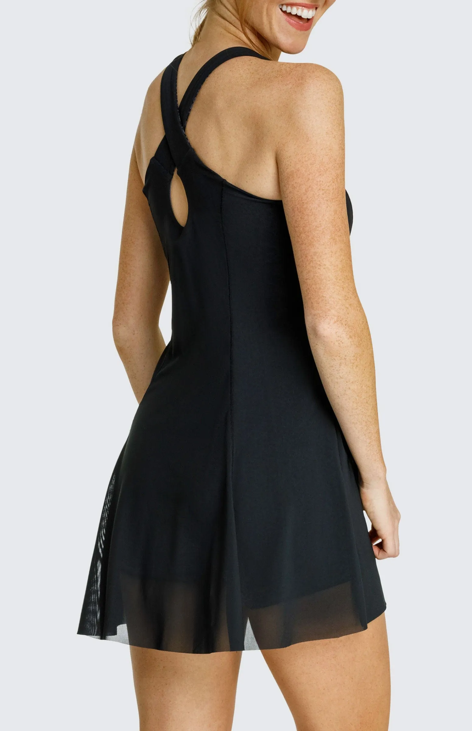 Meghan 32" Dress - Java Leopard