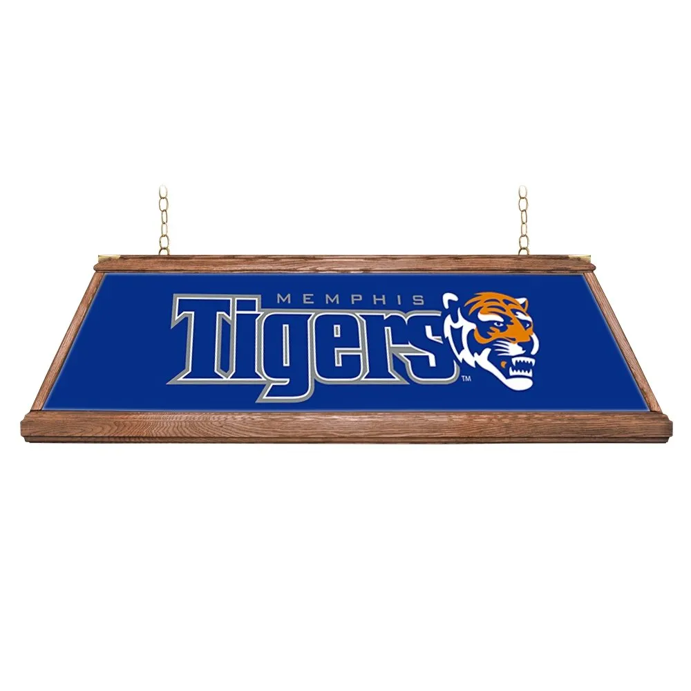 Memphis Tigers: Premium Wood Pool Table Light