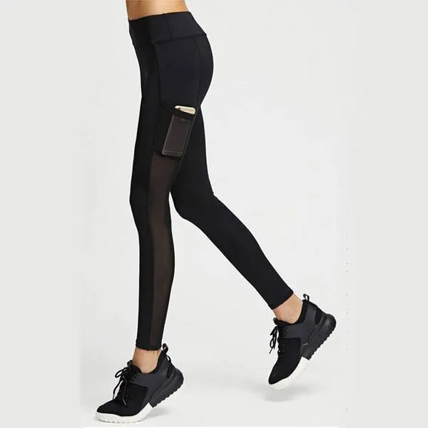 Mesh Patchwork Sports Leggings