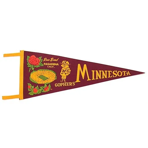Minnesota 1961, 1962 Rose Bowl Pennant