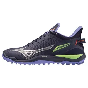 Mizuno Wave Leopardus Hockey Shoes - EBlue/TechGreen/Lolite (2023/24)