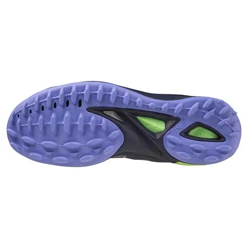 Mizuno Wave Leopardus Hockey Shoes - EBlue/TechGreen/Lolite (2023/24)