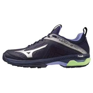 Mizuno Wave Panthera Hockey Shoes - EBlue/TechGreen/Lolite (2023/24)